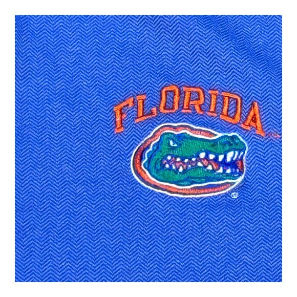 Champion Mens Blue Florida Gators Polo Shirt M Athletic Fit Logo Short Sleeves - Picture 2 of 5